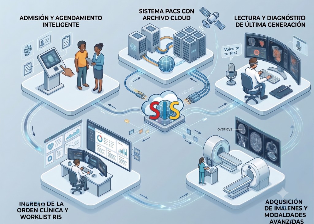 Flujo integrado RIS/PACS